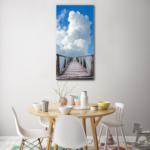 Quadro di vetro verticale La via per il Paradiso