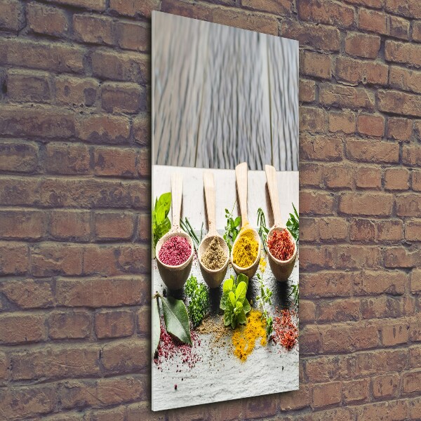 Quadro vetro verticale Spezie