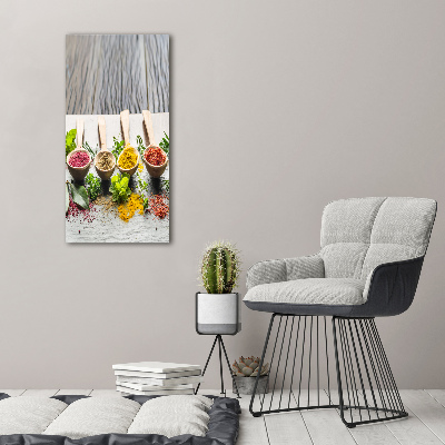 Quadro vetro verticale Spezie