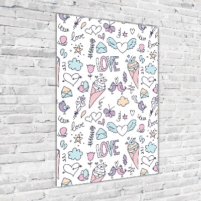 Quadro di vetro verticale Modello veneziano