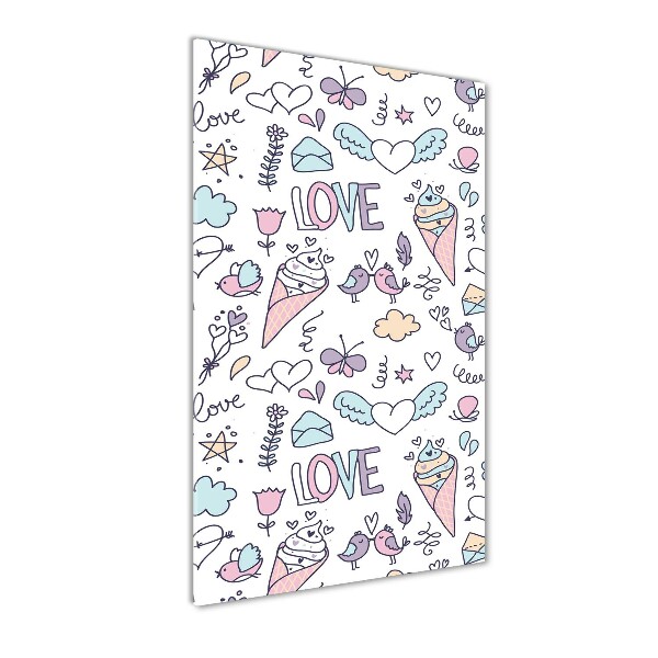 Quadro di vetro verticale Modello veneziano