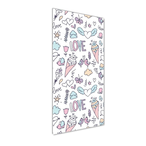 Quadro di vetro verticale Modello veneziano