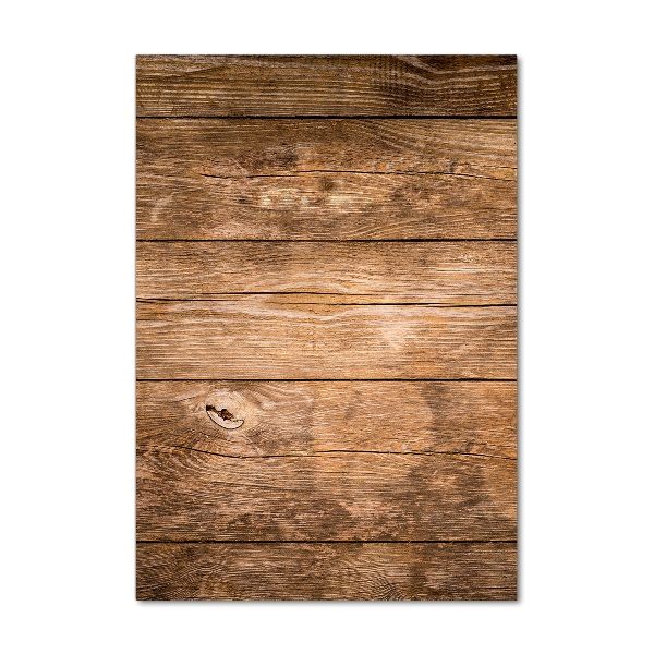 Quadro stampa su vetro verticale Sfondo in legno