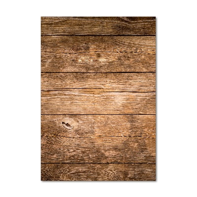 Quadro stampa su vetro verticale Sfondo in legno