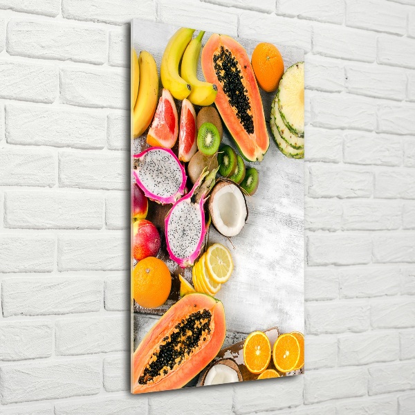 Quadro in vetro verticale Frutta