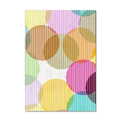 Quadro vetro verticale Cerchi colorati
