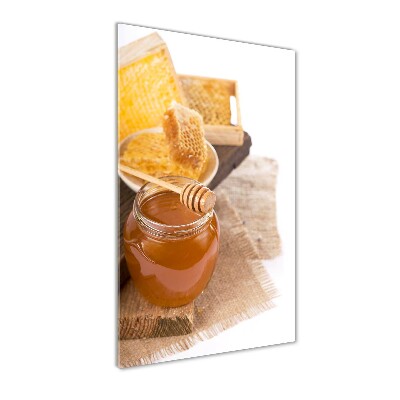Quadro in vetro verticale Favi d'api
