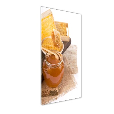 Quadro in vetro verticale Favi d'api