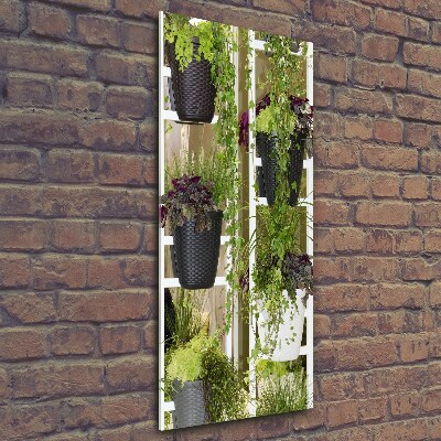 Quadro di vetro verticale Aiuola