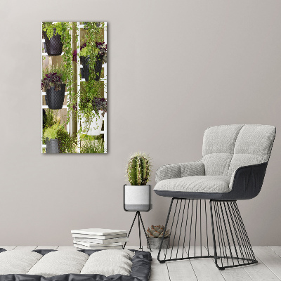 Quadro di vetro verticale Aiuola