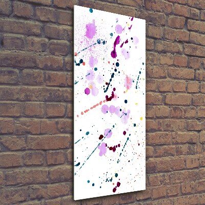 Quadro in vetro verticale Luoghi colorati