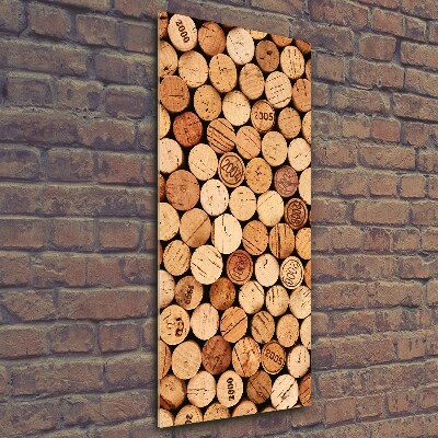 Quadro stampa su vetro verticale Tappi di sughero