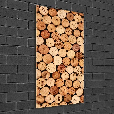 Quadro stampa su vetro verticale Tappi di sughero