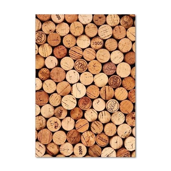 Quadro stampa su vetro verticale Tappi di sughero