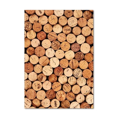 Quadro stampa su vetro verticale Tappi di sughero