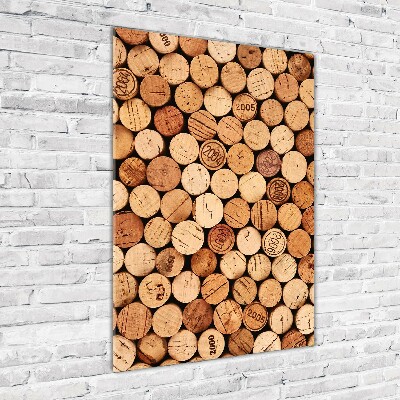Quadro stampa su vetro verticale Tappi di sughero