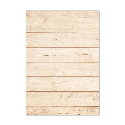 Quadro di vetro verticale Sfondo in legno