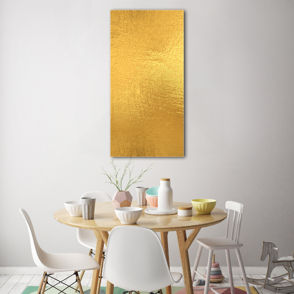 Quadro vetro verticale Sfondo in lamina d'oro