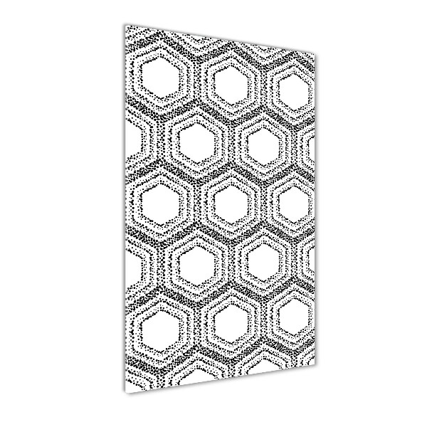 Quadro stampa su vetro verticale Sfondo geometrico