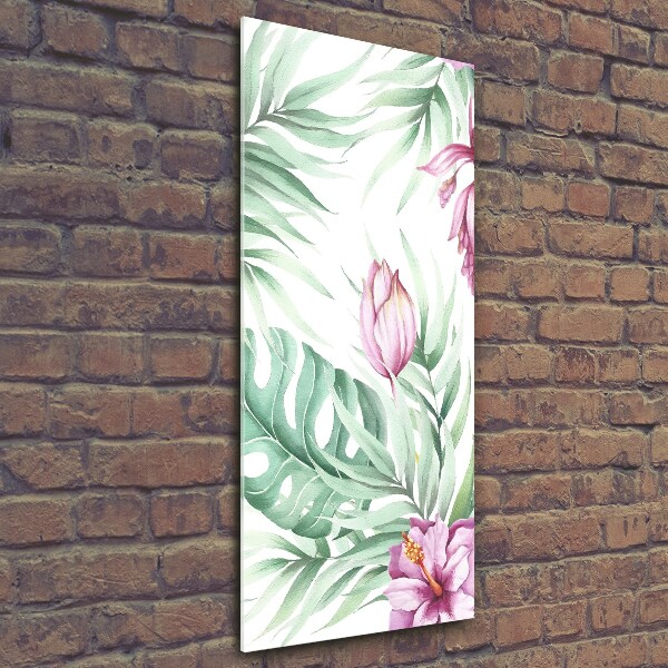 Quadro vetro verticale Modello hawaiano