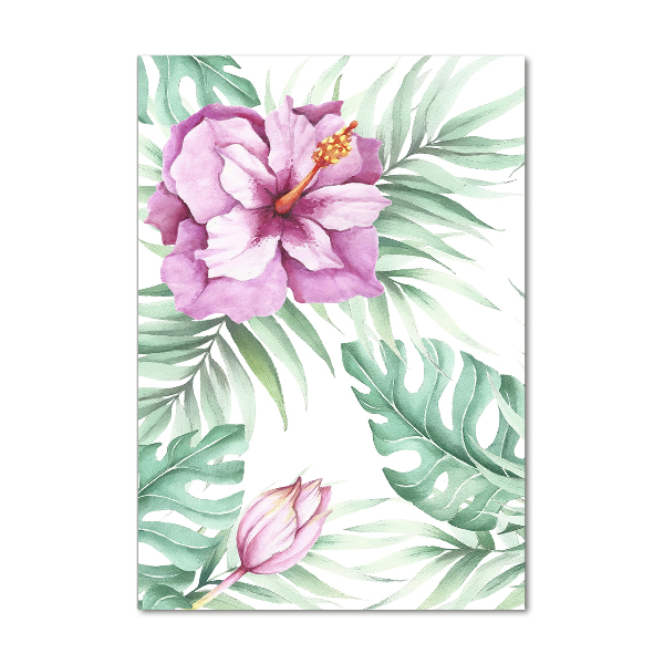 Quadro vetro verticale Modello hawaiano