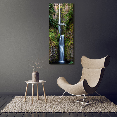 Quadro di vetro verticale Cascata