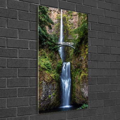 Quadro di vetro verticale Cascata