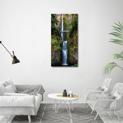 Quadro di vetro verticale Cascata