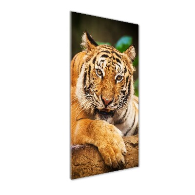 Quadro vetro verticale Tigre del Bengala