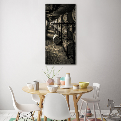 Quadro vetro verticale Botti di bourbon