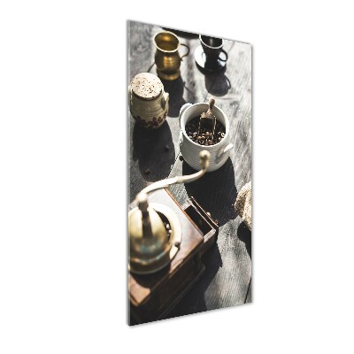 Quadro stampa su vetro verticale Macinacaffè