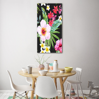 Quadro in vetro verticale Modello hawaiano