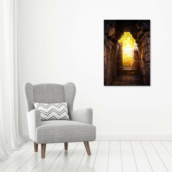 Quadro in vetro verticale Le cantine del castello