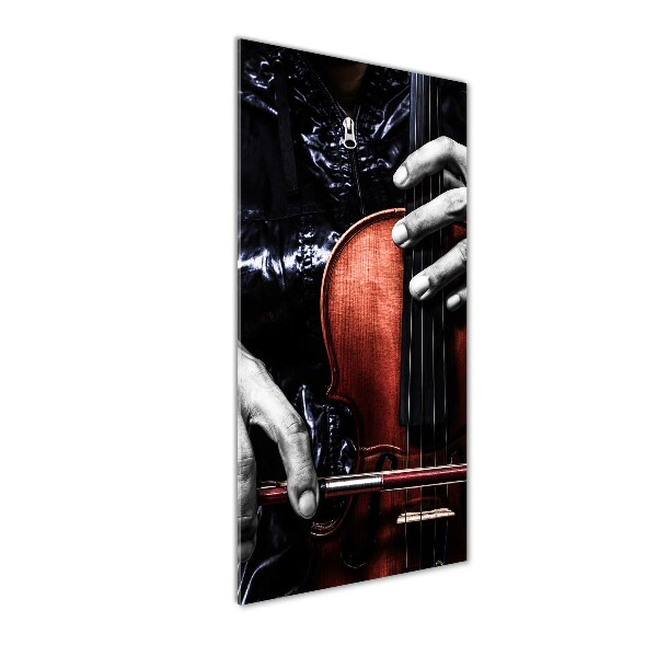 Quadro di vetro verticale Violino