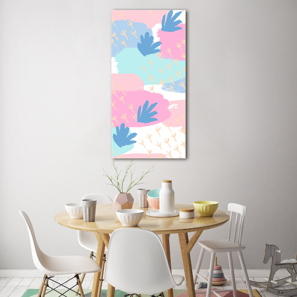 Quadro vetro verticale Luoghi colorati