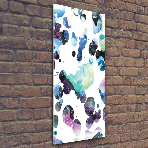 Quadro stampa su vetro verticale Galassia colorata