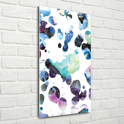 Quadro stampa su vetro verticale Galassia colorata