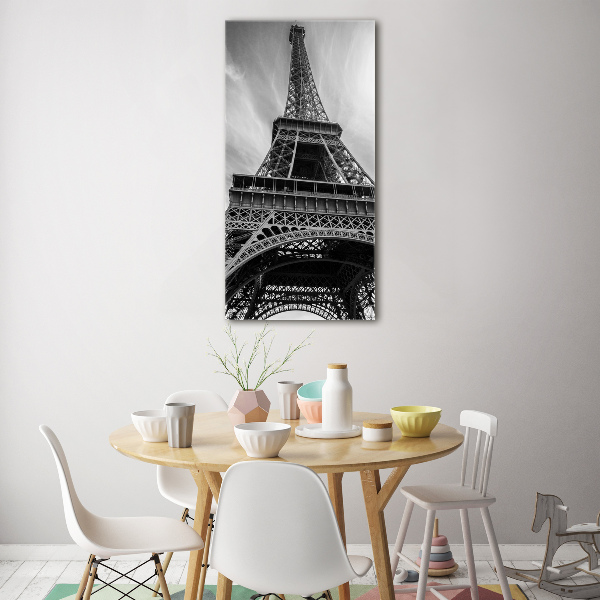 Quadro vetro verticale Torre Eiffel Parigi