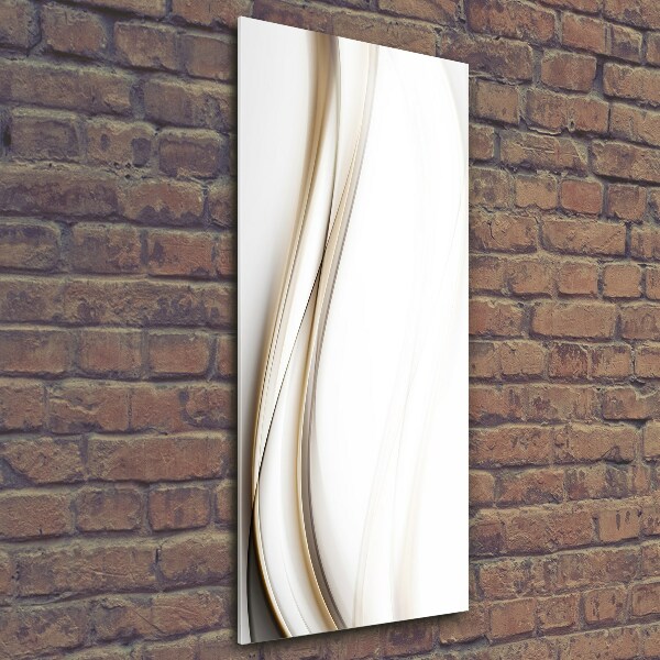 Quadro stampa su vetro verticale Onda astratta