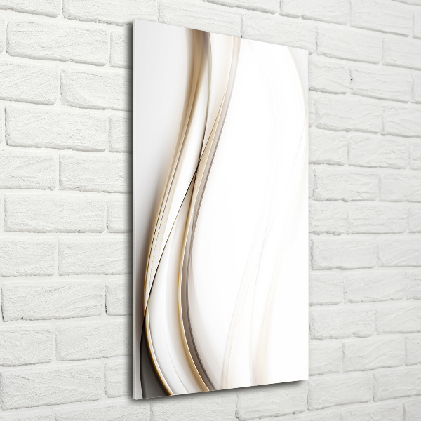 Quadro stampa su vetro verticale Onda astratta