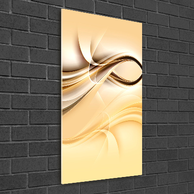 Quadro vetro verticale Onda astratta