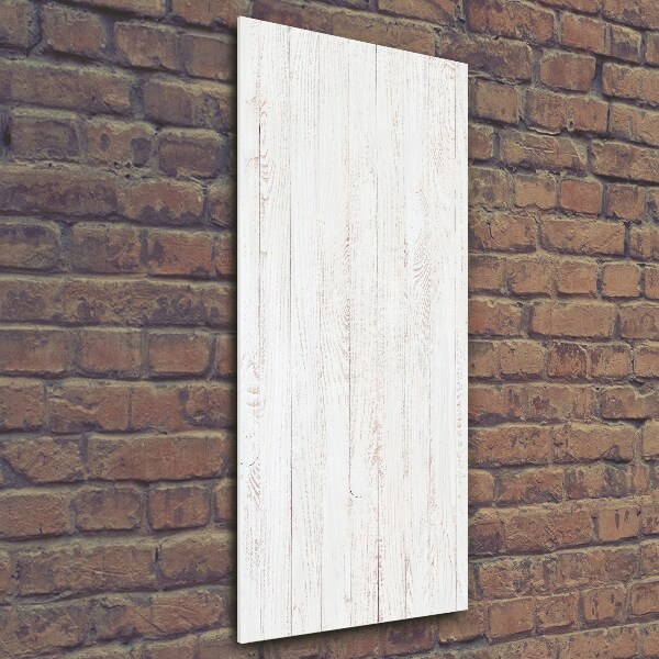 Quadro in vetro verticale Sfondo in legno