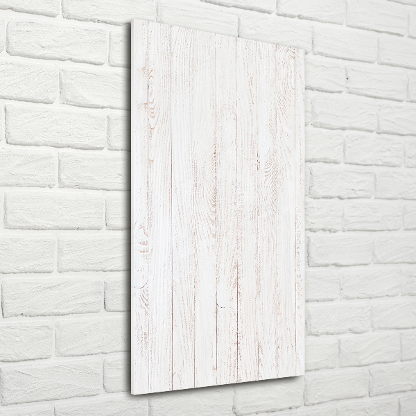 Quadro in vetro verticale Sfondo in legno