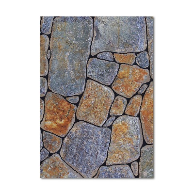 Quadro di vetro verticale Sfondo di pietre