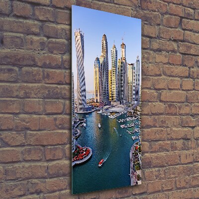 Quadro in vetro verticale Dubai Creek