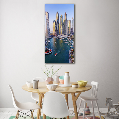 Quadro in vetro verticale Dubai Creek