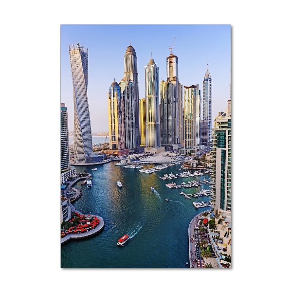 Quadro in vetro verticale Dubai Creek