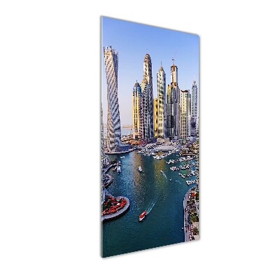 Quadro in vetro verticale Dubai Creek