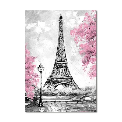 Quadro di vetro verticale Torre Eiffel Parigi