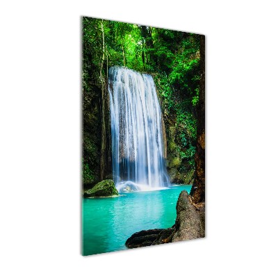 Quadro di vetro verticale Cascata